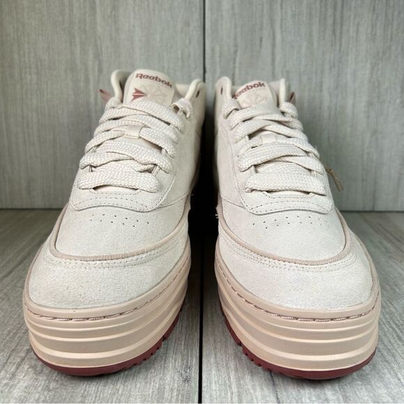 New Reebok Club C Geo Mid Canvas Chunky Platform Sneaker Womens Size 10.5 - Picture 5 of 11